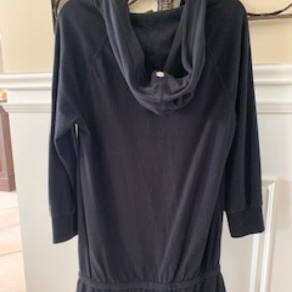 Juicy Couture Black Elbow Sleeve Hooded Romper Size Small (NWT) - Picture 5 of 6